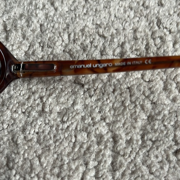 Emanuel Ungaro Women’s Vintage Sunglasses 4509 7033 135 Dark Oval Made in Italy - Picture 8 of 11